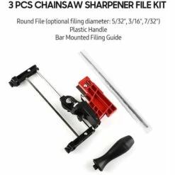 LIFCAUSAL Guide De Classement Manuel Pour Affûter La Scie à Chaîne - Avec Lime Ronde De 3/16" Et Poignée En Plastique -Tronçonneuse et accessoire Soldes 2022 63978184 2