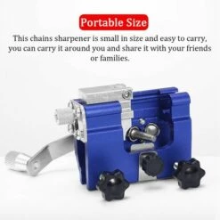 LIFCAUSAL Outil De Meulage De Chaînes De Tronçonneuse En Alliage D'aluminium Portable Portable Ensemble D'outils D'affûtage De Chaînes Manuels Affûteur De Chaînes Manuel Multifonction (1 Têtes De Meulage) -Tronçonneuse et accessoire Soldes 2022 64124982 3