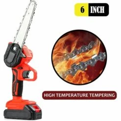 ARC-EN-CIéL Chaînes De Scie à Chaîne Pour Mini Tronçonneuse Rechargeable à Main De 6 Pouces 1/4 " Guide Chaîne Universelle. Pour Le Travail Du Bois Jardin De Coupe (6inch), Arcenciél -Tronçonneuse et accessoire Soldes 2022 64126734 3