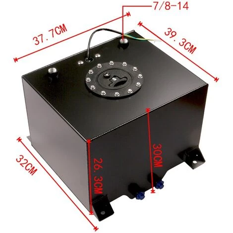 FUIENKO Réservoir De Surtension Universel En Aluminium, 30l, Avec Bouchon, Cellule De Carburant, Avec Capteur De Mousse à L'intérieur,CN,silver-1 4 FUIENKO Réservoir De Surtension Universel En Aluminium, 30l, Avec Bouchon, Cellule De Carburant, Avec Capteur De Mousse à L'intérieur,CN,silver-1 – Image 2