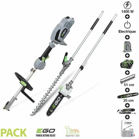 EGO POWER+ Pack élagage Entretien Arbres Et Haies Avec Moteur Chargeur Batterie 56v Egopower - Gris 3 EGO POWER+ Pack élagage Entretien Arbres Et Haies Avec Moteur Chargeur Batterie 56v Egopower - Gris