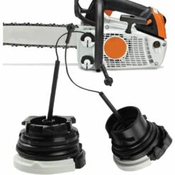 HEGUYEY Bouchon D'essence + Bouchon D'huile Pour STIHL MS200 MS210 MS230 MS250 MS260 MS270 MS280 MS340 MS341 MS361 MS380 MS381 MS390 MS441 MS460 MS880 MS171 MS181 MS192T Tronçonneuse (4 Pack) -Tronçonneuse et accessoire Soldes 2022 64681117 2