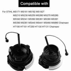 HEGUYEY Bouchon D'essence + Bouchon D'huile Pour STIHL MS200 MS210 MS230 MS250 MS260 MS270 MS280 MS340 MS341 MS361 MS380 MS381 MS390 MS441 MS460 MS880 MS171 MS181 MS192T Tronçonneuse (4 Pack) -Tronçonneuse et accessoire Soldes 2022 64681117 4