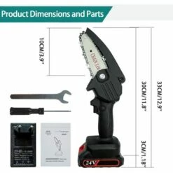 THSINDE Mini Tronconneuse A Batterie,avec 1 Piles Et 2 Chaînes,4 Pouces, Tronçonneuse Rechargeable Portative Pour La Coupe De Branche Arbre De Gardin 9 THSINDE Mini Tronconneuse A Batterie,avec 1 Piles Et 2 Chaînes,4 Pouces, Tronçonneuse Rechargeable Portative Pour La Coupe De Branche Arbre De Gardin -Tronçonneuse et accessoire Soldes 2022 64857302 3
