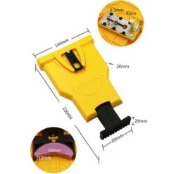 QERSTA Affûtage De Tronçonneuse Pierre à Aiguiser Rapide Aiguiseur Chaîne Outil De Travail Du Bois Affûteur De Chaîneavec Kit 6 Pierres à Aiguiser -Tronçonneuse et accessoire Soldes 2022 65039917 2