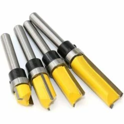 OSQI Ensemble De Mèches De Toupie De Modèle De Modèle De Garniture Affleurante De 1/2"de Diamètre Ensemble De Coupe De Fraisage De Palier En Bois Avec Embout De Garniture Affleurante De Tige De 1/4 Pouce -Tronçonneuse et accessoire Soldes 2022 65502635 4