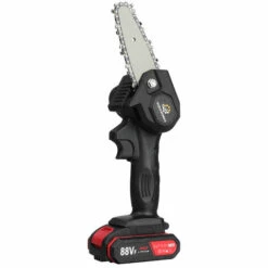 AUGIENB Scie à Chaine Scie à Buche Tron?onneuse à Batterie à Batterie élagueuse Sans Fil électrique 1080W 4" 18V Avec 2 Batteries 2900Mah -Tronçonneuse et accessoire Soldes 2022 65600460 4