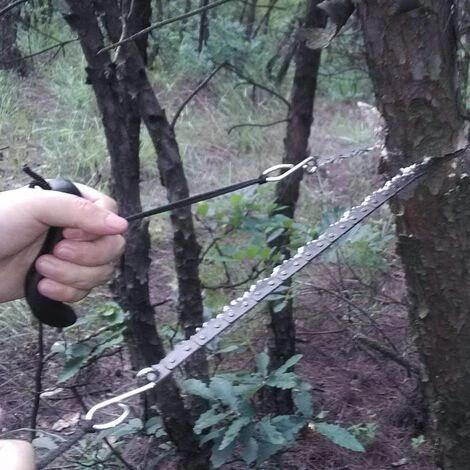 HELLO KITTY BAIN Scie à Chaîne De Poche, Scie à Main De Survie, Scie à Chaîne Portable En Métal Léger, Accessoires De Survie D'urgence En Plein Air. 5 HELLO KITTY BAIN Scie à Chaîne De Poche, Scie à Main De Survie, Scie à Chaîne Portable En Métal Léger, Accessoires De Survie D'urgence En Plein Air. – Image 3