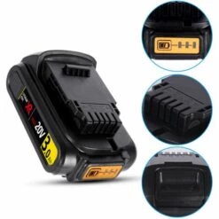 ONEVAN Batterie De Remplacement Au Lithium-ion 20V 3000mah Pour Perceuse électrique Sans Fil Dewalt -Tronçonneuse et accessoire Soldes 2022 65629093 4
