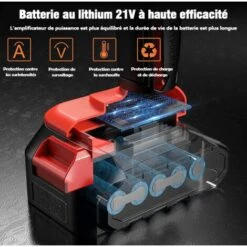 Magicfox Tronçonneuse électrique Sans Fil Rechargeable 4.0Ah, Avec 2 Chaînes 6 Pouces Et 2 Batteries Pour Couper Branches Et Bois -Tronçonneuse et accessoire Soldes 2022 65747138 4