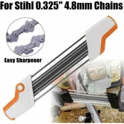 EINEMGELD Affûteuse De Lime à Chaîne De Tronçonneuse En Métal 2 En 1 Facile 0,325"4,8 Mm Remplacer 9 EINEMGELD Affûteuse De Lime à Chaîne De Tronçonneuse En Métal 2 En 1 Facile 0,325"4,8 Mm Remplacer -Tronçonneuse et accessoire Soldes 2022 65758123 3