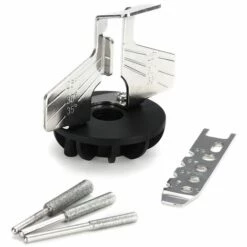 QERSTA Adaptateur De Perceuse De Guide D'affûteuse D'accessoire D'affûtage De Scie à Chaîne Pour La Meuleuse électrique