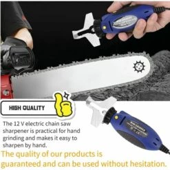 OSQI Mini Affûteuse De Scie à Chaîne, DC 12V 55W Système De Affûtage De Machine De Meulage De Scie à Chaîne électrique Avec Trois Tailles De Meules -Tronçonneuse et accessoire Soldes 2022 65989187 3