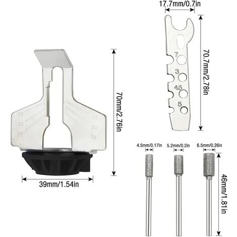 GrooFoo Affûtage Tronçonneuse, Kit Affutage Chaine Tronçonneuse, Affuteuse De Chaine Tronconneuse Affuteur Chaine Tronçonneuse Manuel Affuteuse De Chaine Manuelle GrooFoo 4 GrooFoo Affûtage Tronçonneuse, Kit Affutage Chaine Tronçonneuse, Affuteuse De Chaine Tronconneuse Affuteur Chaine Tronçonneuse Manuel Affuteuse De Chaine Manuelle GrooFoo – Image 2