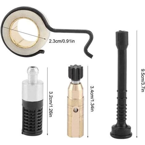 Ensemble De Filtre De Tuyau D'huile à Vis Sans Fin De Pompe à Huile De Tronçonneuse, Kits D'accessoires Pour Accessoires D'outils STIHL MS 250 MS230 MS 210 -Adélala 4 Ensemble De Filtre De Tuyau D'huile à Vis Sans Fin De Pompe à Huile De Tronçonneuse, Kits D'accessoires Pour Accessoires D'outils STIHL MS 250 MS230 MS 210 -Adélala – Image 2