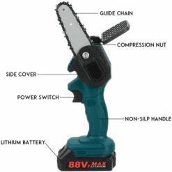 Fantablau 800W Mini Tron?onneuse électrique Sans Fil 4 Pouces Tron?onneuse Sans Fil Portable Avec 2 Batteries 88V 2500mah 10 Fantablau 800W Mini Tron?onneuse électrique Sans Fil 4 Pouces Tron?onneuse Sans Fil Portable Avec 2 Batteries 88V 2500mah -Tronçonneuse et accessoire Soldes 2022 67287146 4