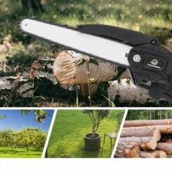 Fantablau VIOLEWORKS 8 "18V 10000 Tr/min Sans Fil Sans Brosse Sécateur Batterie Tron?onneuse Tron?onneuse électrique Scie à B?ches 1 Batteries -Tronçonneuse et accessoire Soldes 2022 67287605 5