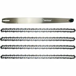 JARDIAFFAIRES Guide 132cm De Coupe (52 Pouces) Pas 3/8 Jauge 1.6mm Avec 4 Chaines 156E