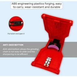 REGALI Affûteur De Chaîne De Tronçonneuse, Affûteur De Chaîne De Tronçonneuse, Affûteur De Chaîne De Tronçonneuse, Affûteur De Chaîne De Tronçonneuse，rouge -Tronçonneuse et accessoire Soldes 2022 67558894 3