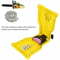REGALOS Affûteur De Chaîne De Tronçonneuse, Affûteur De Chaîne De Tronçonneuse, Affûteur De Chaîne De Tronçonneuse, Affûteur De Chaîne De Tronçonneuse，jaune -Tronçonneuse et accessoire Soldes 2022 67559234 3