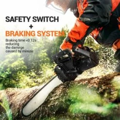 TODOT Tronçonneuse Électrique 1800W Puissante Avec Guide OREGON De 35 Cm, Moteur 230V, Technologie ControlCut, Tronçonneuse Filaire Silencieuse & Légère - GSC1800 -Tronçonneuse et accessoire Soldes 2022 67579391 4