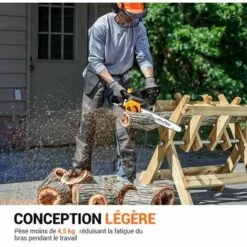 TODOT Tronçonneuse Électrique 1800W Puissante Avec Guide OREGON De 35 Cm, Moteur 230V, Technologie ControlCut, Tronçonneuse Filaire Silencieuse & Légère - GSC1800 -Tronçonneuse et accessoire Soldes 2022 67579391 5