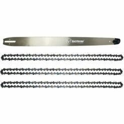 JARDIAFFAIRES Guide 90cm De Coupe (36 Pouces) Pas 3/8 Jauge 1.6mm Avec 3 Chaines 114E