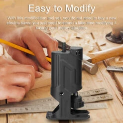 LIFCAUSAL Accessoire Pour Perceuse électrique Modifiée Accessoire Pour Scies Sabres électriques Pièces De Scies Alternatives électriques Ensemble D'outils De Modification Pratique Rapide Outil De Coupe Pour Le Travail Du Bois Avec 2 Lames De Scie Pour Bois Et Métal -Tronçonneuse et accessoire Soldes 2022 67837749 5