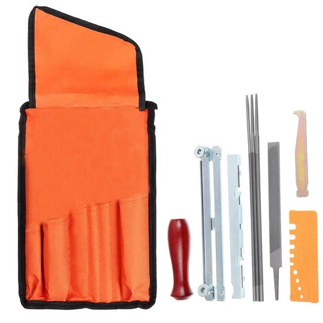 LIFCAUSAL 10 PCS Chainsaw Sharpener File Kit Outil à Main Pour Affûter La Scie à Chaîne électrique Comprend Une Lime Ronde 5/32 3/16 7/32 Pouces, Une Lime Plate, Un Manche En Bois, Un Guide De Classement, Une Jauge De Profondeur, Une Jauge De Vérification Rapide, U 3 LIFCAUSAL 10 PCS Chainsaw Sharpener File Kit Outil à Main Pour Affûter La Scie à Chaîne électrique Comprend Une Lime Ronde 5/32 3/16 7/32 Pouces, Une Lime Plate, Un Manche En Bois, Un Guide De Classement, Une Jauge De Profondeur, Une Jauge De Vérification Rapide, U