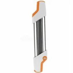 LIFCAUSAL Affûteur De Chaîne De Tronçonneuse 2 En 1 Outils De Meuleuse D'affûtage Facile Pour STIHL, Lime Et Jauge De Profondeur Dans Un Seul Outil Ergonomique (blanc Et Orange) 4,0 Mm