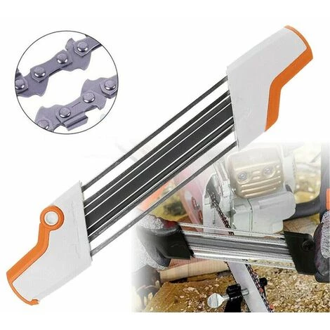 LIFCAUSAL Affûteur De Chaîne De Tronçonneuse 2 En 1 Outils De Meuleuse D'affûtage Facile Pour STIHL, Lime Et Jauge De Profondeur Dans Un Seul Outil Ergonomique (blanc Et Orange) 4,0 Mm 4 LIFCAUSAL Affûteur De Chaîne De Tronçonneuse 2 En 1 Outils De Meuleuse D'affûtage Facile Pour STIHL, Lime Et Jauge De Profondeur Dans Un Seul Outil Ergonomique (blanc Et Orange) 4,0 Mm – Image 2