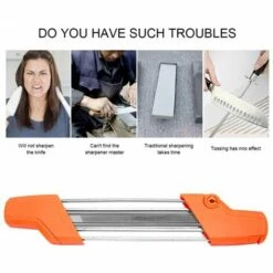 LIFCAUSAL Affûteur De Chaîne De Tronçonneuse 2 En 1 Outils De Meuleuse D'affûtage Facile Pour STIHL, Lime Et Jauge De Profondeur Dans Un Seul Outil Ergonomique (orange) 4,8 Mm -Tronçonneuse et accessoire Soldes 2022 67837952 5