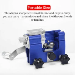 QERSTA Outil De Meulage De Chaînes De Tronçonneuse En Alliage D'aluminium Portable Portable Ensemble D'outils D'affûtage De Chaînes Manuels Affûteur De Chaînes Manuel Multifonction (3 Têtes De Meulage) -Tronçonneuse et accessoire Soldes 2022 67962246 3