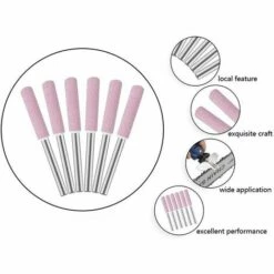 GRID COOL Aiguiseurs De Tronçonneuse Burr 4 Mm En Diamant Pour Affûter Et Affûter Les Tronçonneuses，，Lot De 6 -Tronçonneuse et accessoire Soldes 2022 68073746 3