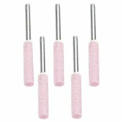 LLOVE Lot De 5 Limes D'affûtage Pour Polissage De Tronçonneuse ,Tête De Polissage De Meulage En Diamant De 4,8 Mm