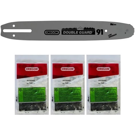 Guide 12 Pouces Avec Lot De 3 Chaînes 45 Maillons OREGON Pour Tronçonneuse GT ELEC 3 Guide 12 Pouces Avec Lot De 3 Chaînes 45 Maillons OREGON Pour Tronçonneuse GT ELEC
