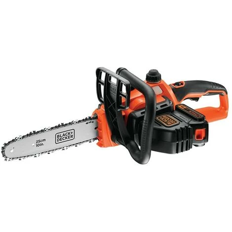 BLACK & DECKER Tronçonneuse à Batterie Lithium-Ion18V 2.0 Ah Guide Lame 25 Cm Black+Decker GKC1825L20 3 BLACK & DECKER Tronçonneuse à Batterie Lithium-Ion18V 2.0 Ah Guide Lame 25 Cm Black+Decker GKC1825L20