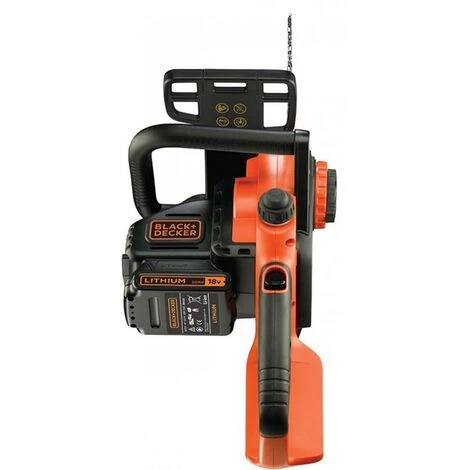 BLACK & DECKER Tronçonneuse à Batterie Lithium-Ion18V 2.0 Ah Guide Lame 25 Cm Black+Decker GKC1825L20 5 BLACK & DECKER Tronçonneuse à Batterie Lithium-Ion18V 2.0 Ah Guide Lame 25 Cm Black+Decker GKC1825L20 – Image 3
