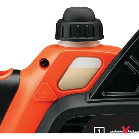 BLACK & DECKER Tronçonneuse à Batterie Lithium-Ion18V 2.0 Ah Guide Lame 25 Cm Black+Decker GKC1825L20 7 BLACK & DECKER Tronçonneuse à Batterie Lithium-Ion18V 2.0 Ah Guide Lame 25 Cm Black+Decker GKC1825L20 – Image 5