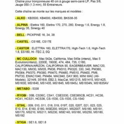 JARDIAFFAIRES Chaîne Pro 40cm Pour Tronçonneuse 3/8-050-1,3mm-55 Entraineurs = 91-55E -Tronçonneuse et accessoire Soldes 2022 978623 2