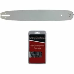 GT MARKET Guide 38 Cm (15 Pouces) + Chaîne 62 Maillons - Compatible Tronçonneuses STIHL MS 271