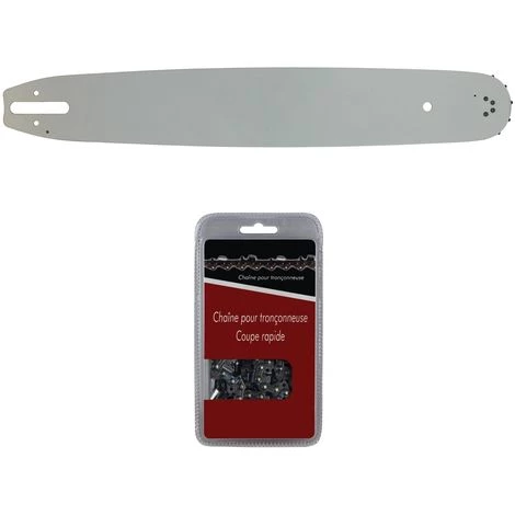 GT MARKET Guide 38 Cm (15 Pouces) + Chaîne 62 Maillons - Compatible Tronçonneuses STIHL MS 271 3 GT MARKET Guide 38 Cm (15 Pouces) + Chaîne 62 Maillons - Compatible Tronçonneuses STIHL MS 271